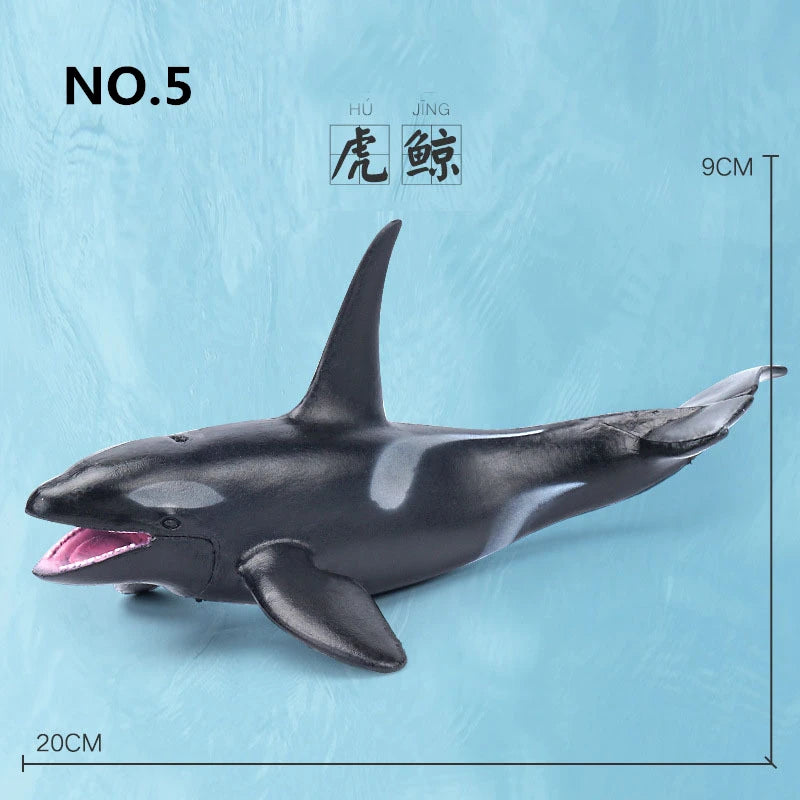 12 Styles Simulated Marine Sea Life Whale Shark Model Ocean Animals Dolphin Creative Home Decor Toys For Children Christmas Gift