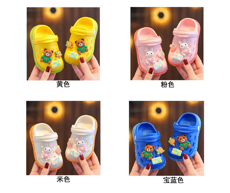 Kids Cartoon Summer Sandals Soft Garden Shoes for Children