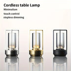 GGbingo Rechargeable Wireless Table Lamp LED Touch Sensor Desktop Night Light Reading Lamp for Hotel Bar Bedroom Decor Light