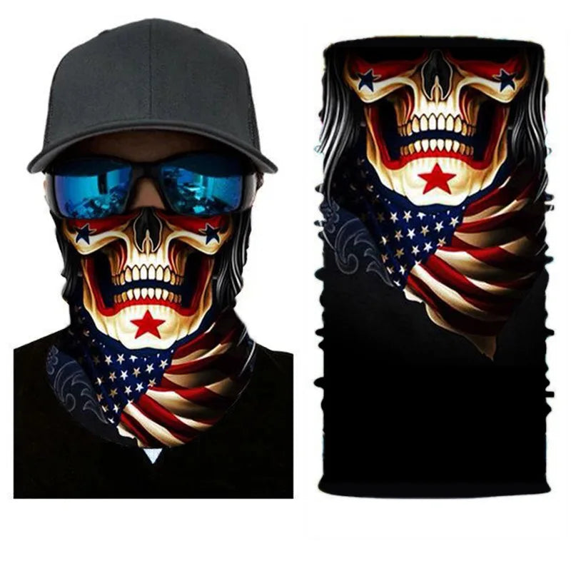 Bicycle Bandana Scarf Seamless Tactical Neck Cover Cycling Ski Face Mask Balaclava for Men Motorcycle Hiking Fishing Snowboard