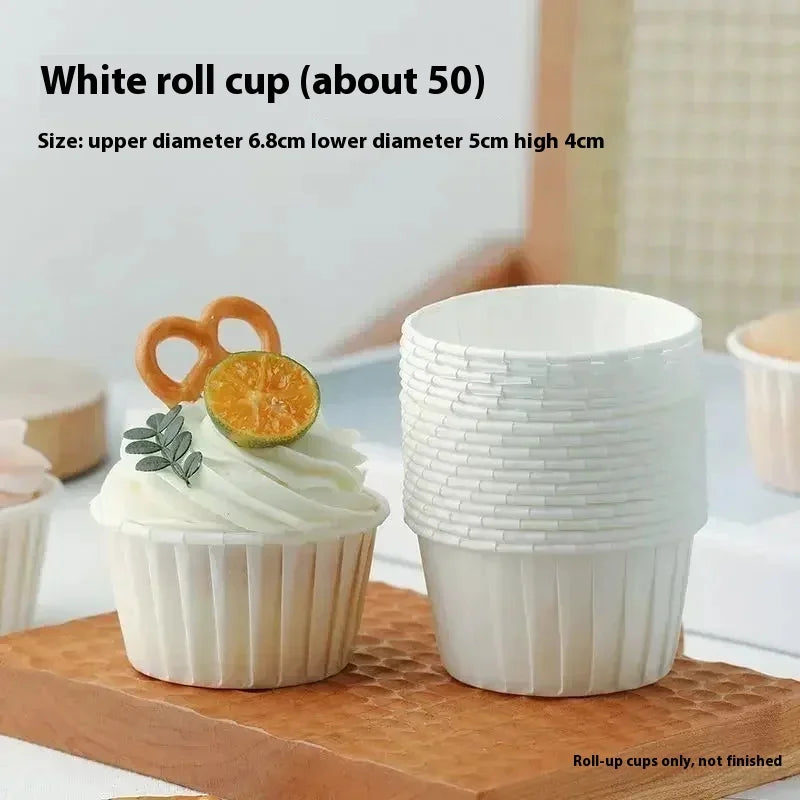 50pcs Golden Muffin Cupcake Paper Cup Oilproof Cupcake Liner Baking Cup Tray Case Caissettes Cupcake Wrapper Paper Wedding Party
