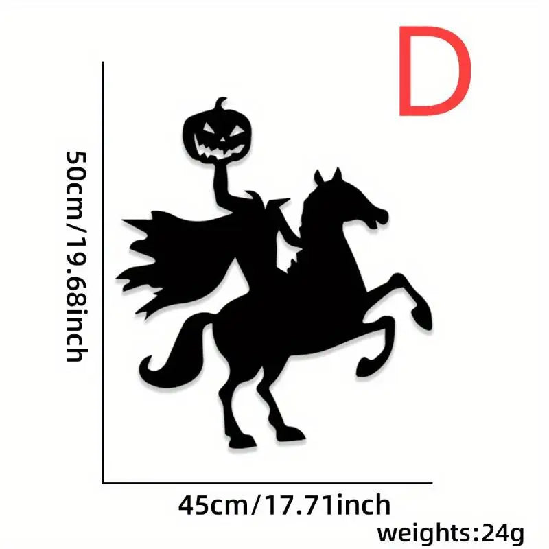2026 Evil Pattern Halloween Wall Sticker Removable Decal Waterproof Decor For Door Window Indoor Home Party Supplies