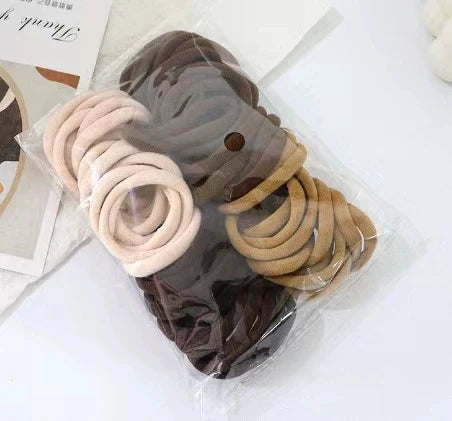 50/Set Colorful Elastic Hair Bands Children Girl Ponytail Holder Elastic Rubber Bands For Women Hair Accessories Headband