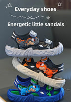 Kids Sport Sandals Breathable Velcro Shoes for Children