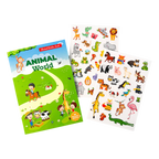 New Sticker Book Focus Potential Development Reusable Stickers Cartoon Animal Enlightenment Baby Early Education Book For Kids