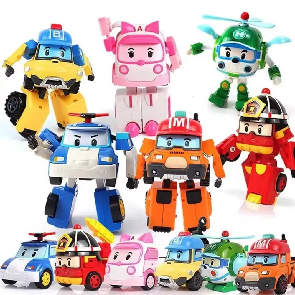 New Upgrade Robot Deformation Transformation  Anime Action Figure Cartoon Kids Toy For Children Car Model Airplane Gift Toys Rob