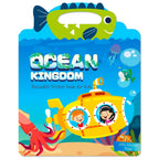 Hot New Children Scene Stickers DIY Hand-on Puzzle Sticker Books Reusable Cartoon Animal Learning Cognition Toys for Kids Gift