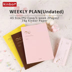 Portable Undated Planner – Weekly Monthly Daily Agenda Journal, Schedule Organizer Notepad for Office School, Stationery Gift for Students
