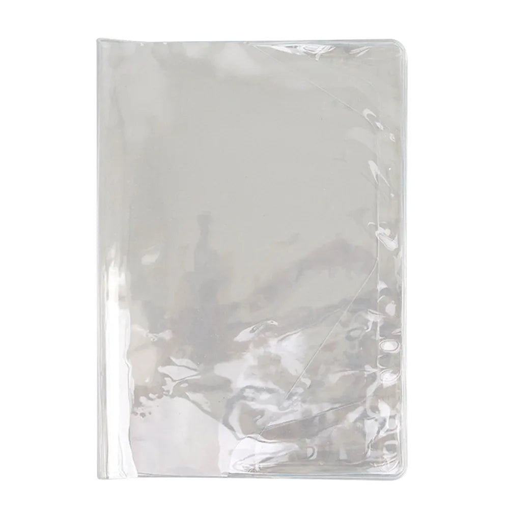 PVC Durable A5/A6 Notebook Protective Sleeve PVC Waterproof Book Cover Transparent Binder Protective Cover Diary