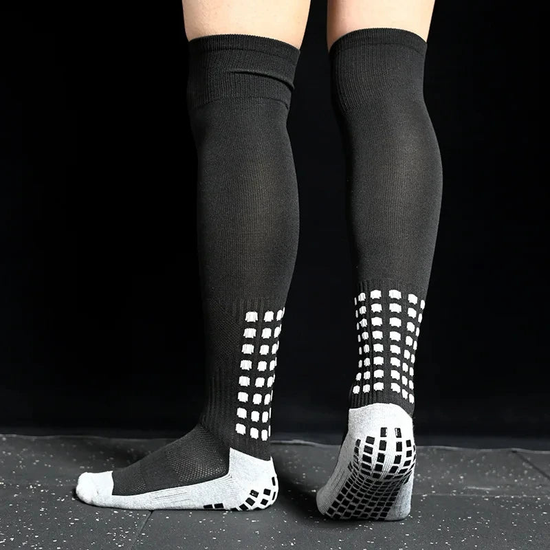 New Long Football Socks Silicone Suction Cup Grip Anti Slip Soccer Socks Sports Men Women Baseball Rugby Socks