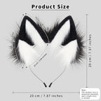 Cat Fox Faux Fur Ears Headband Animal Wolf Dog Furry Headwear Cosplay Party Hair Hoop