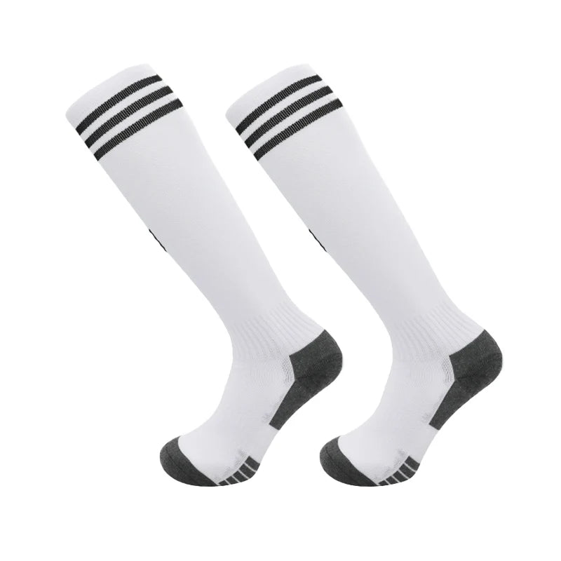 23-24 Season European Football Club Styles Children Adults Soccer Socks Boys Kid's Long Knee High Towel Bottom Sports Sock