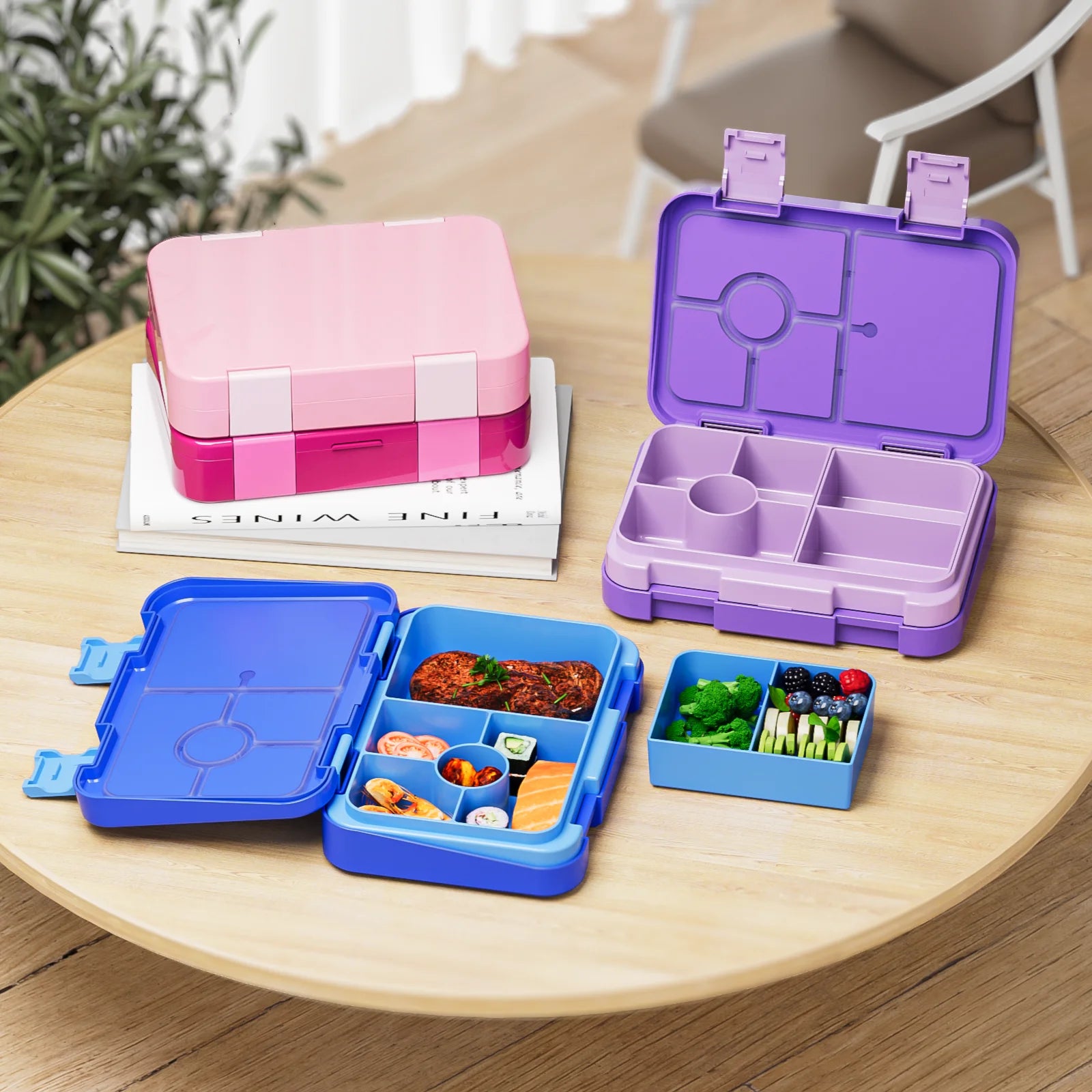 Adorable Kids Lunch Box Student Microwave Safe Travel Bento Box Halloween Container Portable Leak Proof Fruit Salad Bento Box
