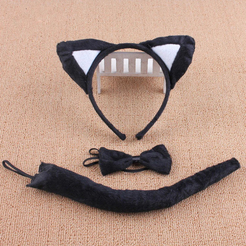 Anime Cute Animal Dress Cosplay Giraffe Frog Tiger Mouse Monkey Costumes Accessory Sweet Headwear Tail Bow Birthday Day Gifts