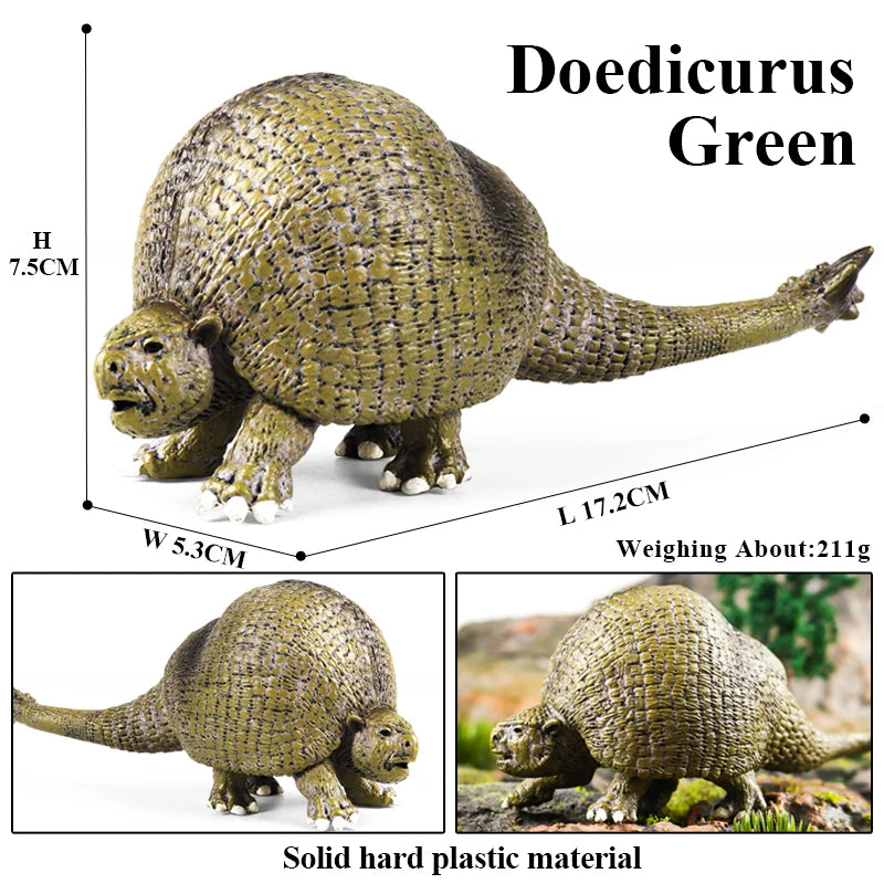 Oenux Prehistoric Wild Animals Doedicurus Armadillo Doedicurus Sabretooth Model Action Figures PVC Collection Toy Kid Gift