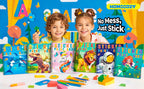 1-6PCS Sticker Book For Kids Unicorn Sticker Paint Book Mermaid Children's Sticker By Number For Birthday Gift Girls Stationery
