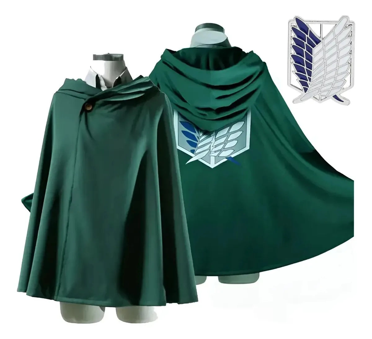 Anime Attack on Titan Cloak Shingeki No Kyojin Scouting Legion Cosplay Costume Green Cape Mens Clothes Women Halloween Christmas