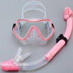 Diving Mask Snorkel Set For Adults Tempered Glass Professional Panoramic Scuba Snorkel Gear Swimming Training Snorkeling Kit