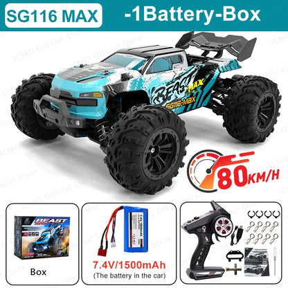 SG116MAX High Speed RC Car 4WD Brushless Off-Road Racing Toy