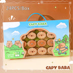 Cute Capybara Cartoon Flip-Top Dual Hole Sharpener for Kids Mini Portable Compact Pencil Sharpener School Supplies Learning Tool