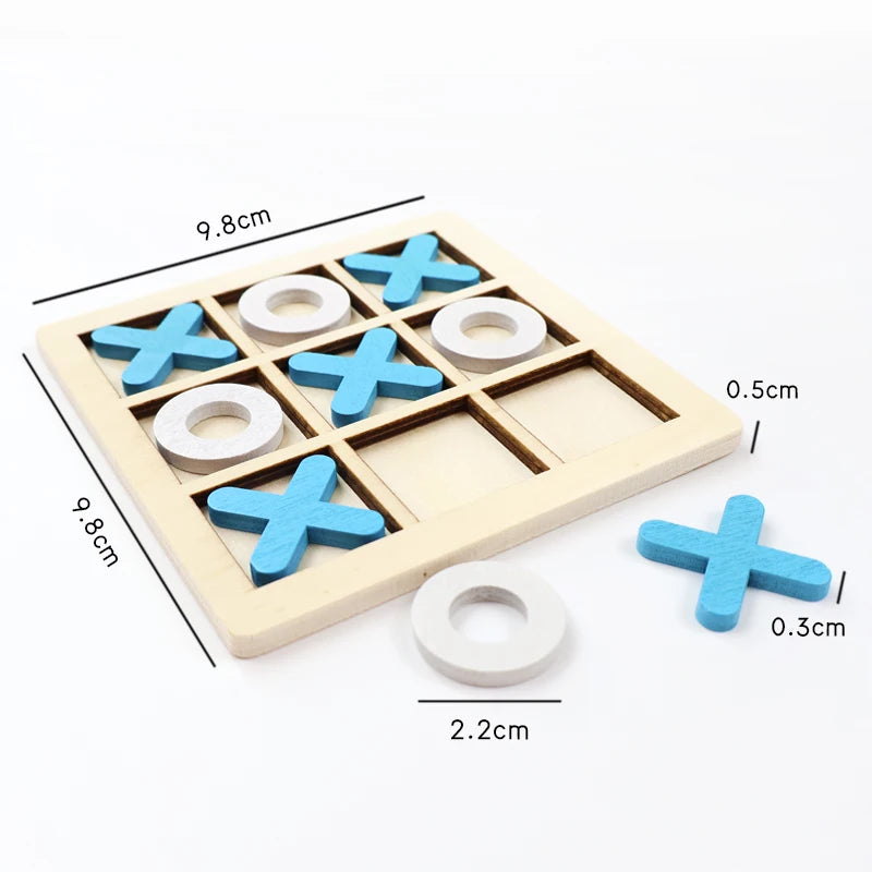 Montessori Wooden Mini Chess Puzzle Game – Brain Training Toy for Kids