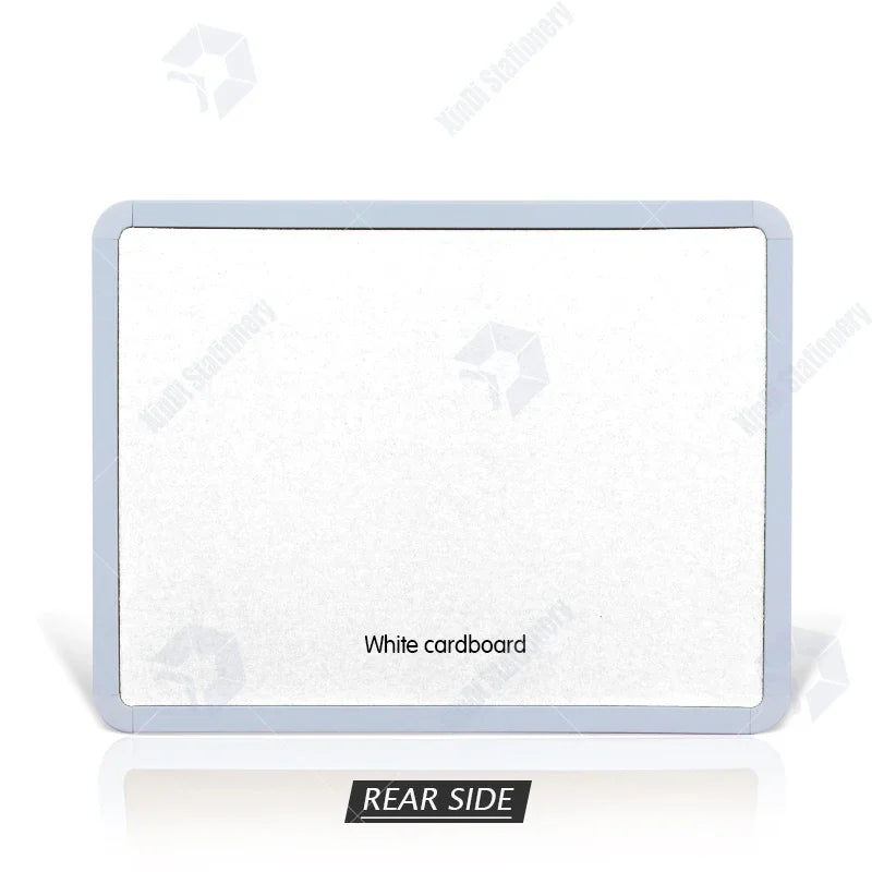 4 Styles Magnetic Whiteboard 1pc PVC Frame Message White Board On Fridge Round Angle Decoration Message Drawing Board For Notes