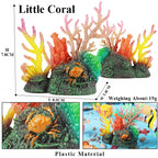 Oenux Sea Life Animals Coral Octopus Nautiloidea Crab Starfish Ocean Model Action Figures Educational Collection Toy Kid Gift