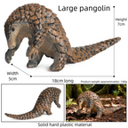 Oenux Realistic Wildlife Animal Model Beaver Badger Wolverine Anteater Pangolin Figurine  Simulation Cognitive Educational Displ