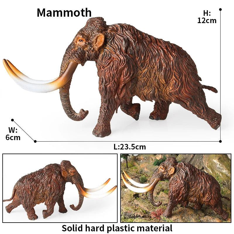 Oenux Prehistoric Wild Animals Doedicurus Armadillo Doedicurus Sabretooth Model Action Figures PVC Collection Toy Kid Gift