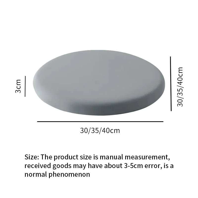 Inyahome Comfortable Memory Foam Seat Cushion Padded Anti-Slip Soft Round Stool Cushion Chair Pad for Home Kitchen Car & Office