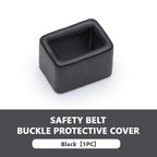 SEAMETAL Car Seatbelt Guard Seat Belt Holder EVA Buckle Protective Cover Upright Device Card Slot Bracket Car Accessories