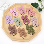 20/40/50 Pcs 2" Grosgrain Ribbon Pigtail Hair Bows Elastic Hair Ties Hair Bands Holders Hair Accessories for Baby Girls Infants