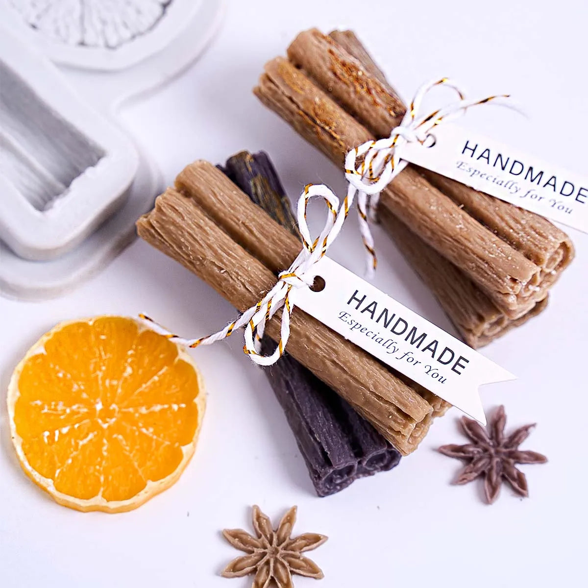 Autumn Candle Silicone Mold DIY Handmade Lemon Cinnamon Star Anise Nuts Pumpkin Molds Plaster Resin Chocolate Cake Decor Supplie