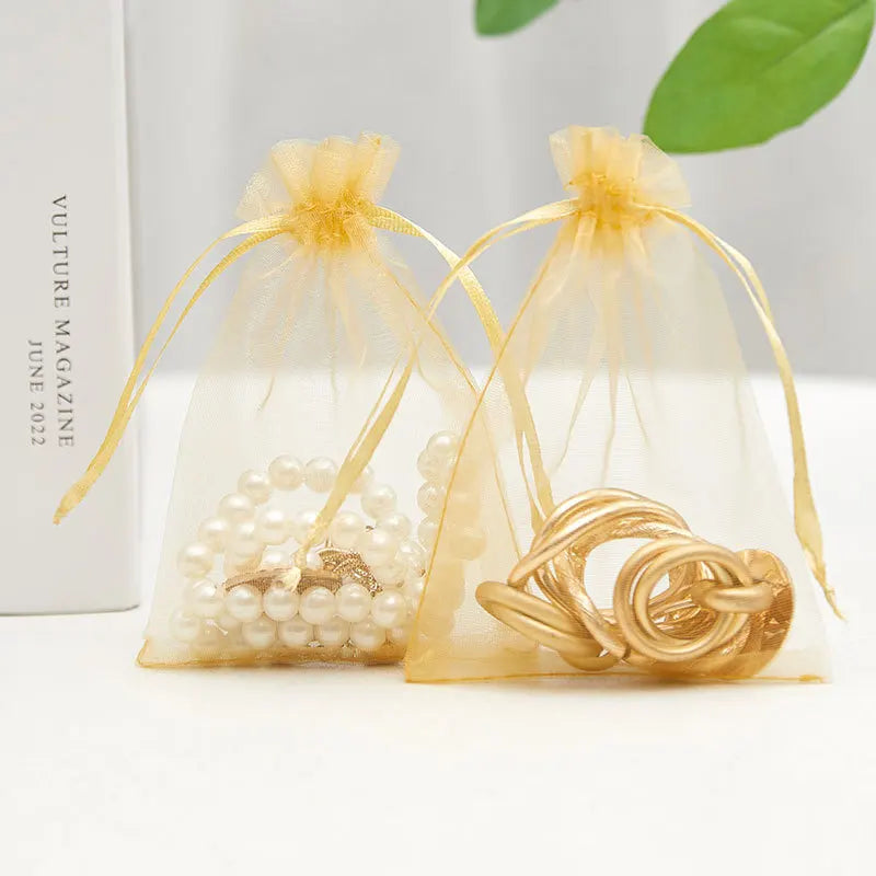 Colorful Organza Gift Bags for Jewelry and Party Decor