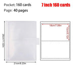 3/4/5/6 Inch 80/160 Slots Transparent Photo Album Idol Photocard Holder Idol Star Card Collect Book Creative Photo Card Holder