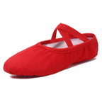 Canvas Ballet Shoes Split Sole Dance Slippers for Kids Adults