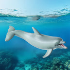 Oenux Ocean Life Animals Whale Dolphin Basking Shark Narwhal Tropical Fish Model Action Figures PVC Education Toy Kids Gift