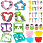 Sandwich Cutters Set for Children Food Cookies Bread Mold Maker Fruit and Vegetable Shapes Cutting Mould Baking Tools for Kids