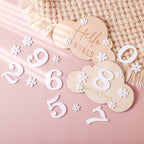 2Pcs Baby Wooden Balloon Milestone Cards Photography Accessories Baby Photography Shooting Props For Newborn Birthing Gifts