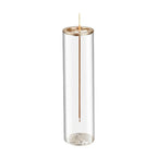 Modern Glass Incense Burner Anti-Ash Flying Incense Holder with Removable Glass Ash Catcher for Home Decor Yoga Meditation