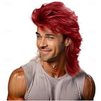 HAIRJOY Synthetic Hair Mullet Wigs for Men 70s & 80s Costume Party Synthetic Wigs