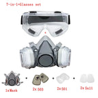 6200 Half Face Dust Mask – 503 5N11 Particle Filters & Goggles Set