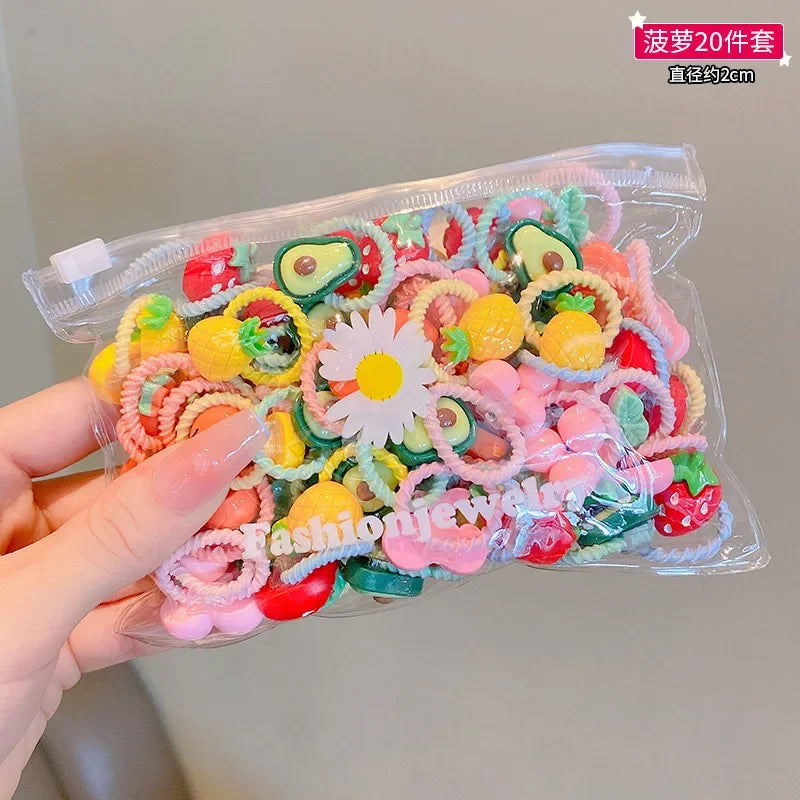 Children's Rubber Band Does Not Hurt The Hair Elastic Girl Head Rope Small Tie Hair Chirp Scrunchies Headdress Baby Accessories