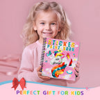 1-6PCS Sticker Book For Kids Unicorn Sticker Paint Book Mermaid Children's Sticker By Number For Birthday Gift Girls Stationery