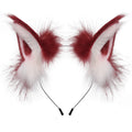 Animal Faux Fur Fox Wolf Ear Headband Furry Handmade Hairband Headwear Costume Cosplay Accessories