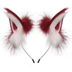 Animal Faux Fur Fox Wolf Ear Headband Furry Handmade Hairband Headwear Costume Cosplay Accessories