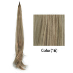 Soowee Long Layered Ponytail Synthetic Hair Extension Blonde Pony Tail Flexible Hair Ponytails Hairpieces
