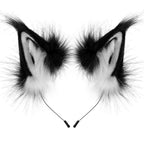 Animal Faux Fur Fox Wolf Ear Headband Furry Handmade Hairband Headwear Costume Cosplay Accessories