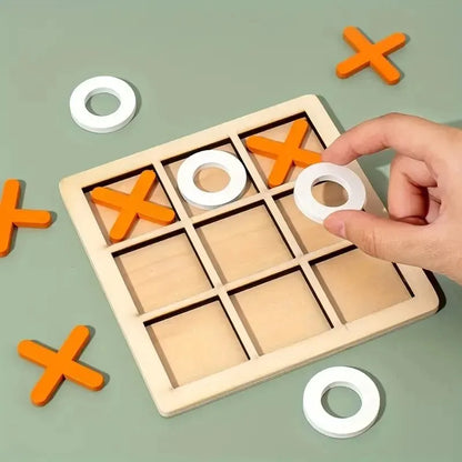 Montessori Wooden Mini Chess Puzzle Game – Brain Training Toy for Kids
