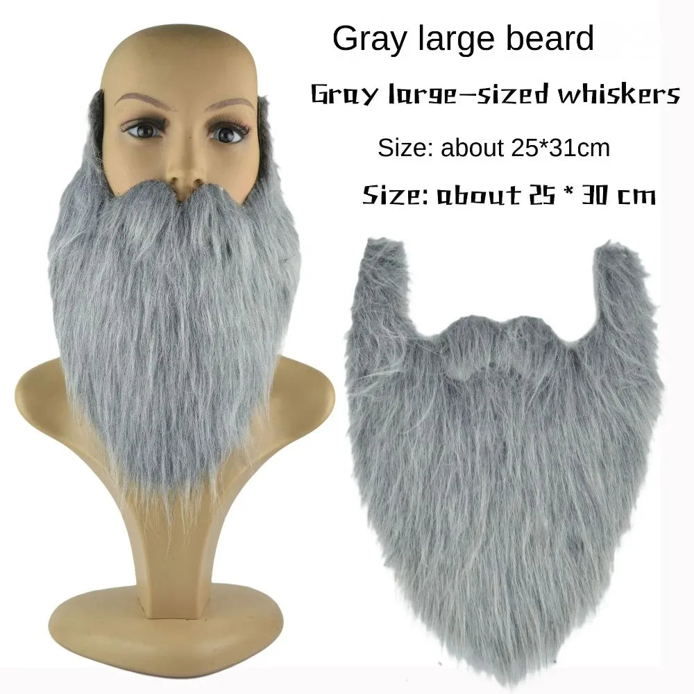 Pirate beard and sideburns simulation facial hair set for Halloween masquerade party stage costume